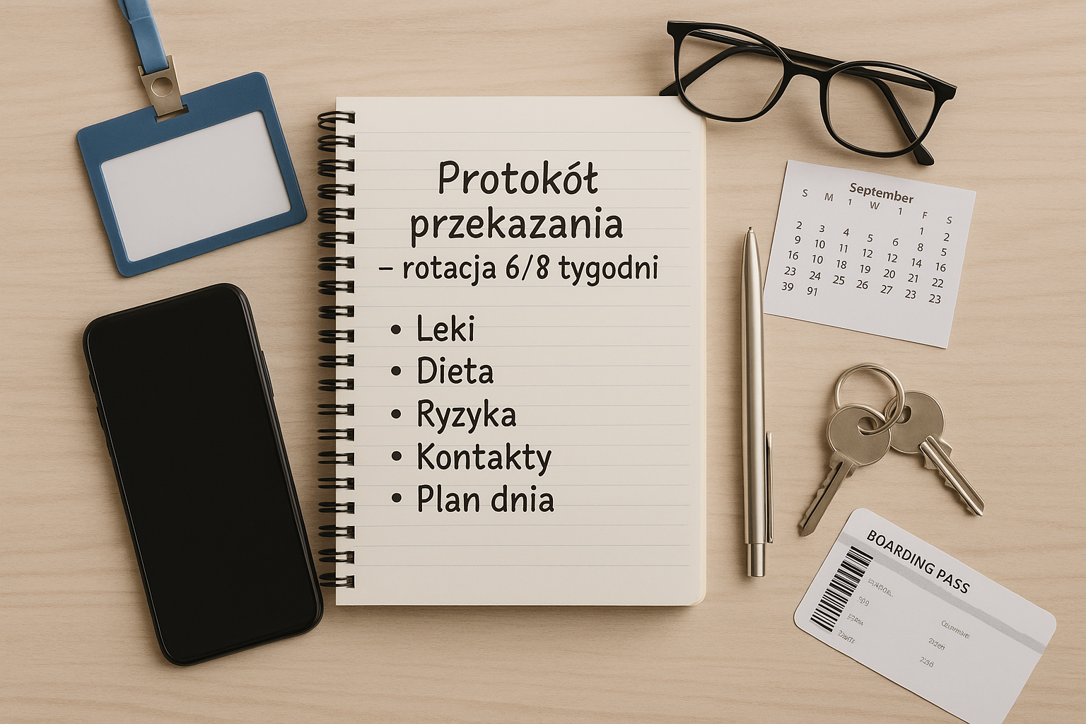 Rotacja opiekunek 6/8 tygodni — notatki do krótkiego przekazania